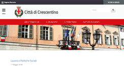 Desktop Screenshot of comune.crescentino.vc.it